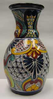 Mexican Talavera - Tall Flower Vase